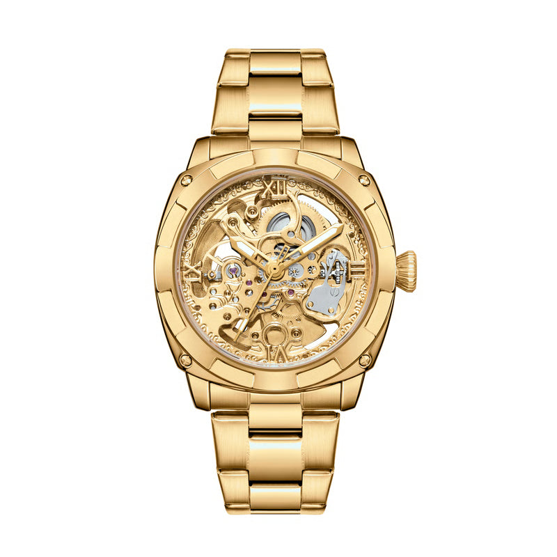 Luxury Mechanical Watches Skeleton Waterproof Men Automatic Watch Stainless Steel Mens Watch