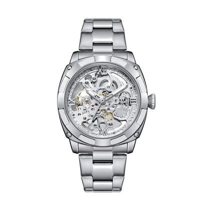 Luxury Mechanical Watches Skeleton Waterproof Men Automatic Watch Stainless Steel Mens Watch