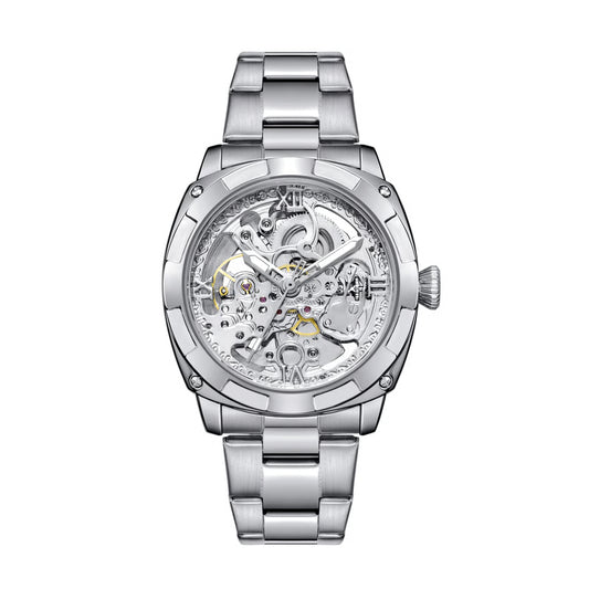 Luxury Mechanical Watches Skeleton Waterproof Men Automatic Watch Stainless Steel Mens Watch